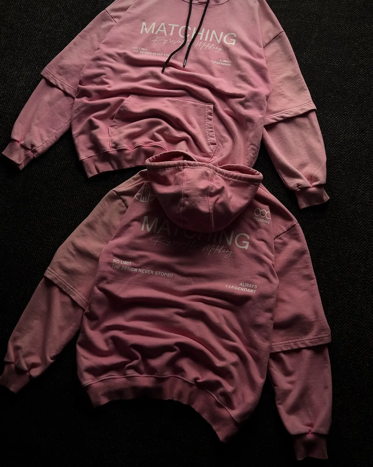 Two-Tone Sleeve Hoodie