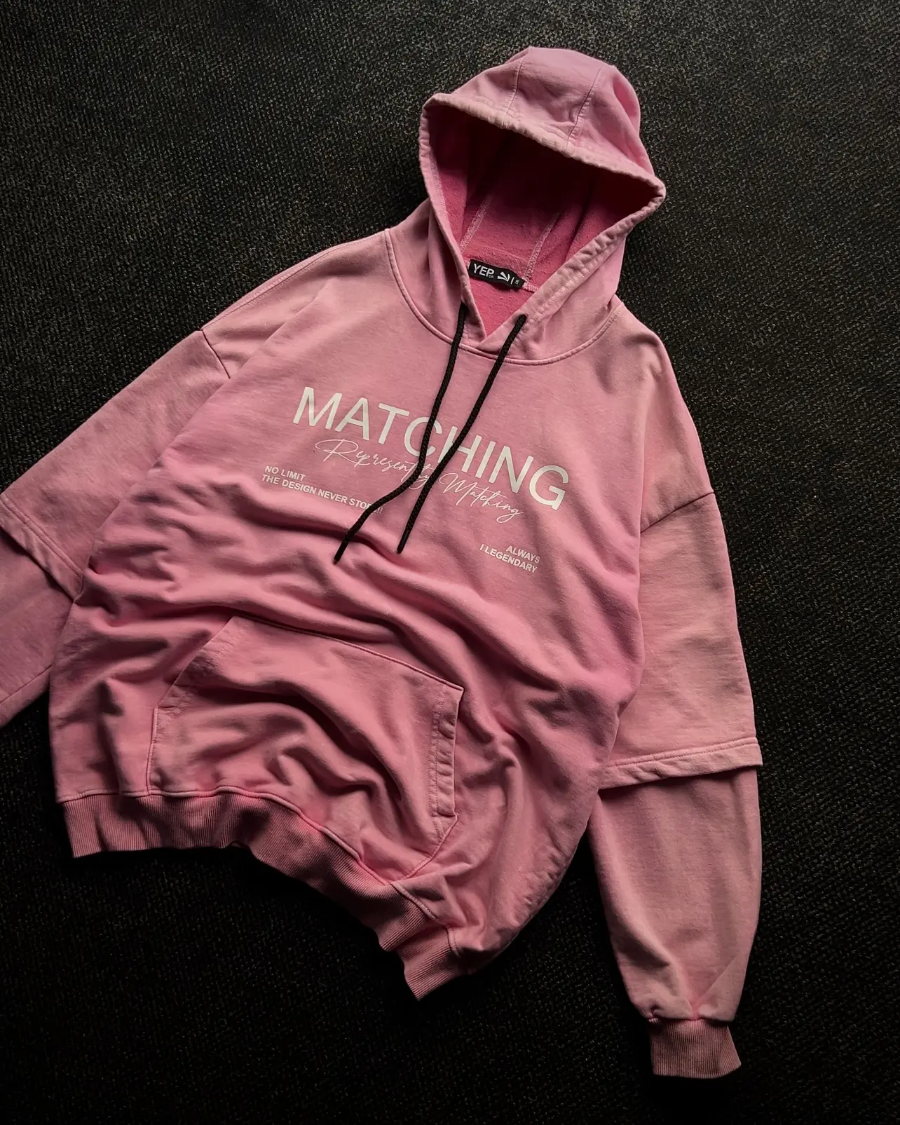 Two-Tone Sleeve Hoodie