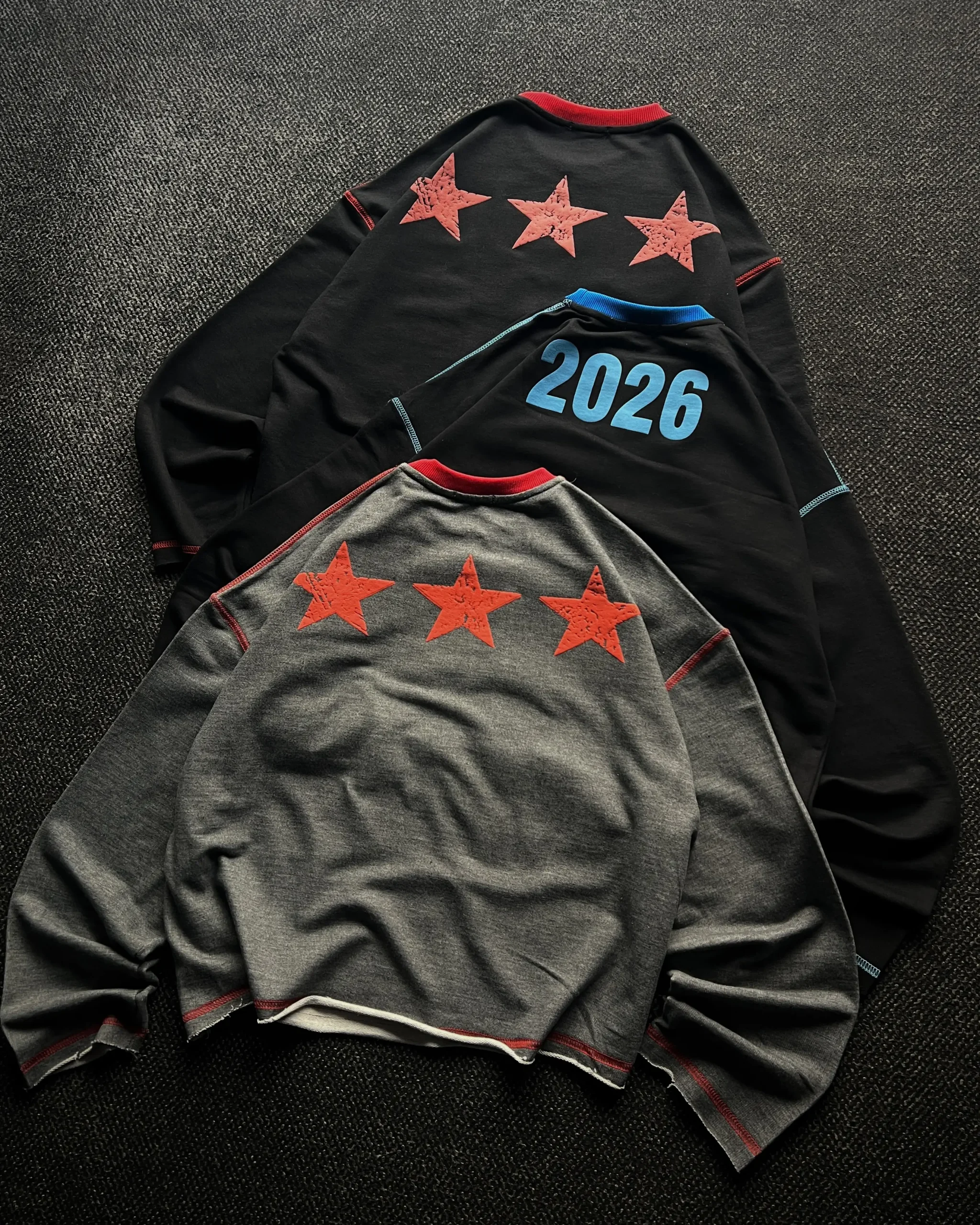 Long Sleeve Top❤️🩶💙