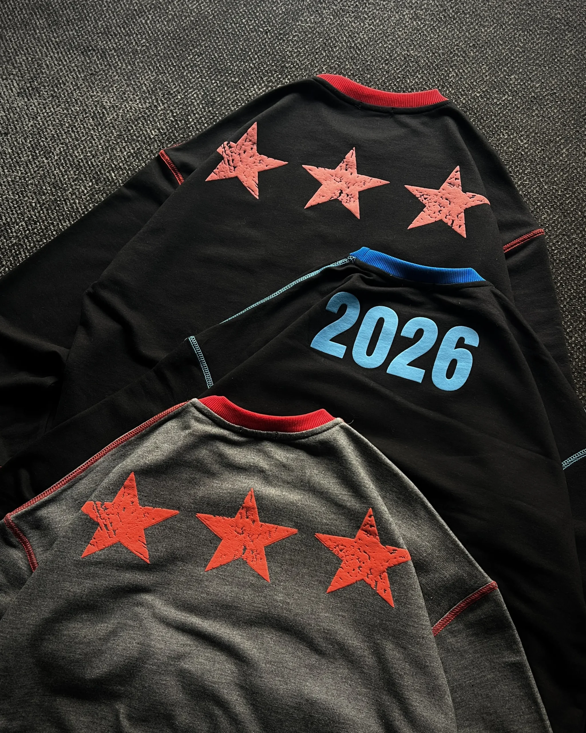 Long Sleeve Top❤️🩶💙