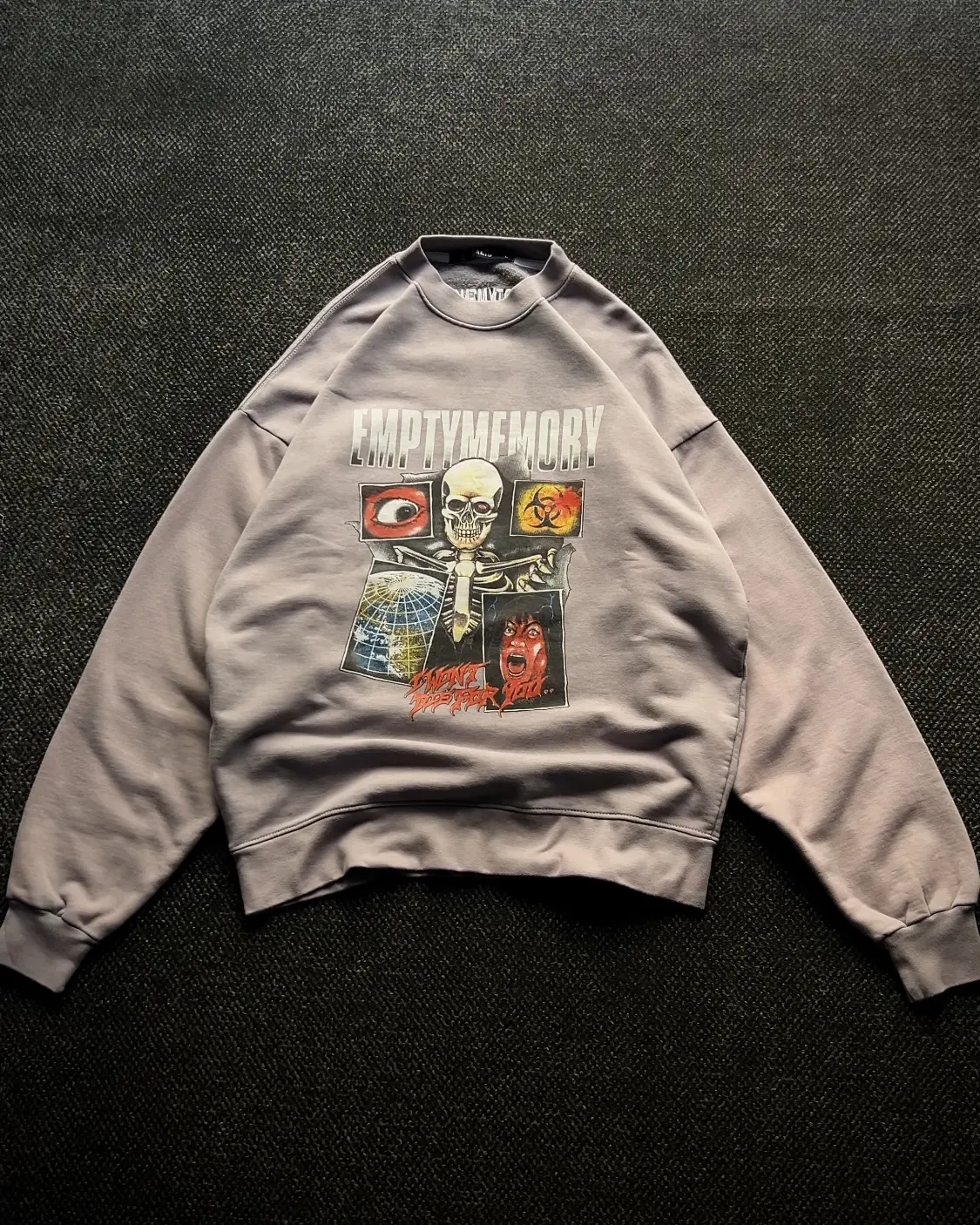 Heavyweight Fleece Sweatshirt☣️🩵💀👁️