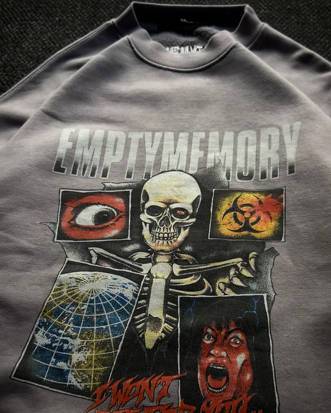 Heavyweight Fleece Sweatshirt☣️🩵💀👁️