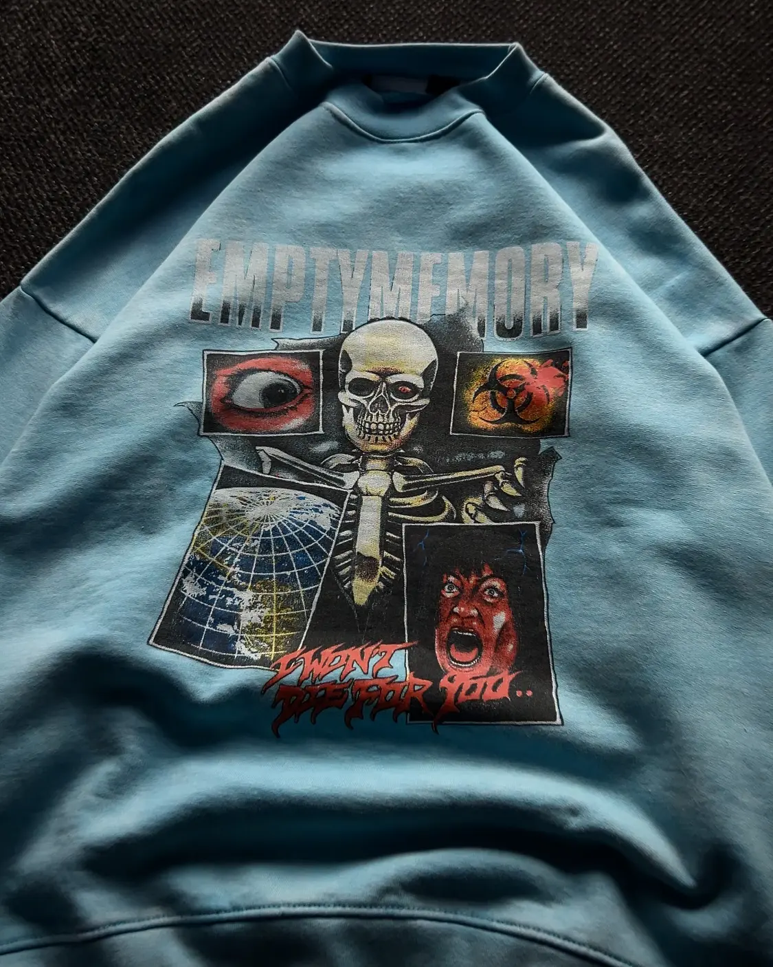 Heavyweight Fleece Sweatshirt☣️🩵💀👁️