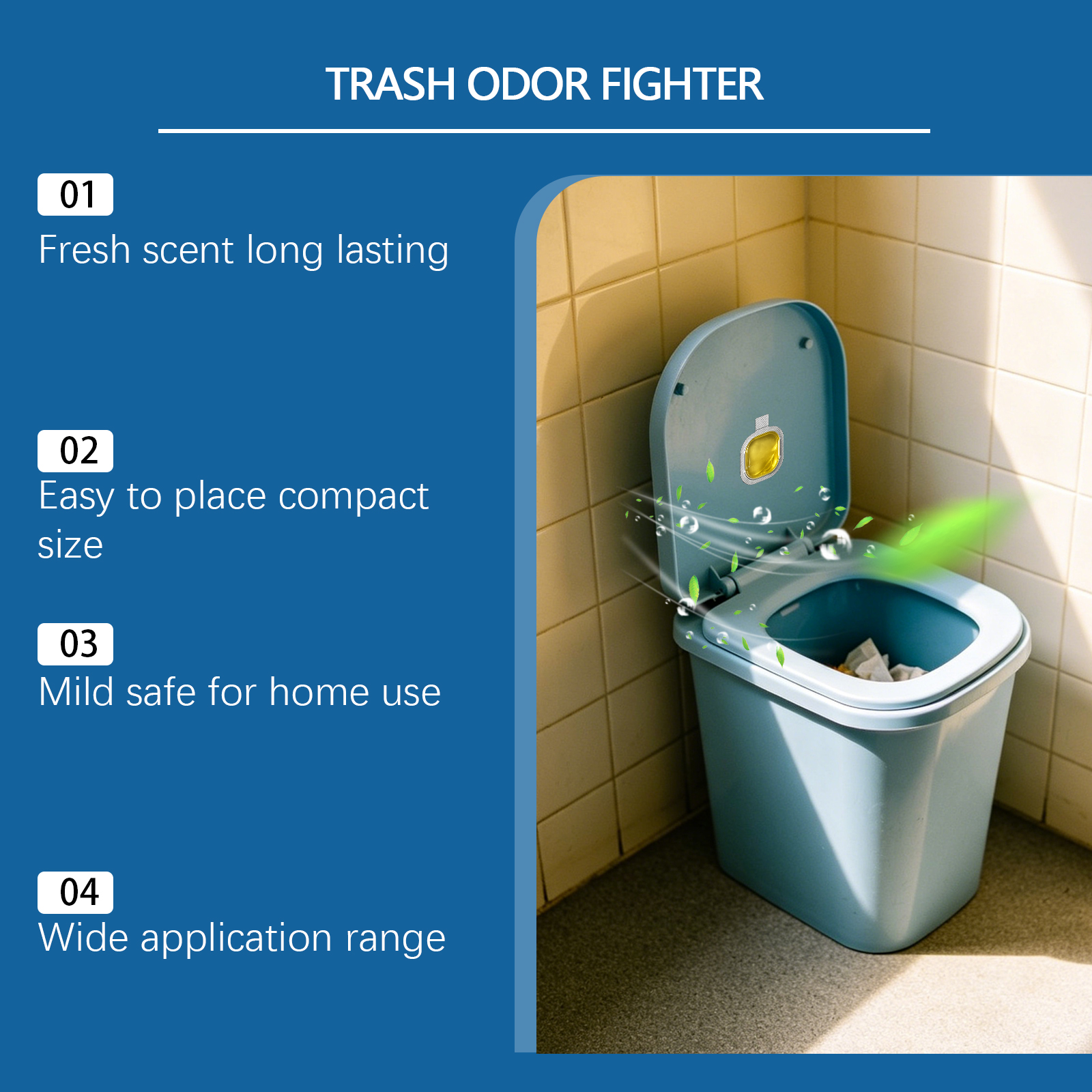 JAKEHOE Garbage Odor Eliminator – Freshness Spray for Trash Cans & Bins