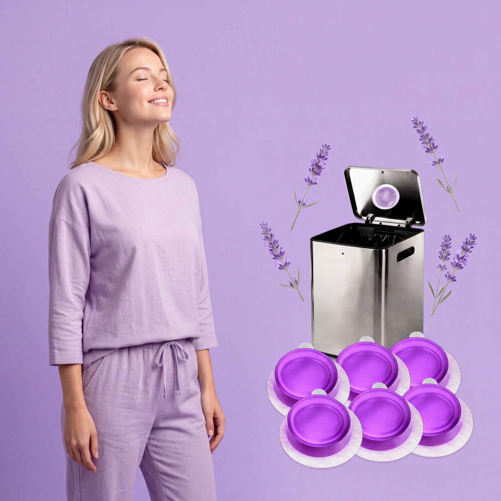 AMZ Trash Can Odor Eliminator – Freshening Deodorizer for Kitchen & Household Bins