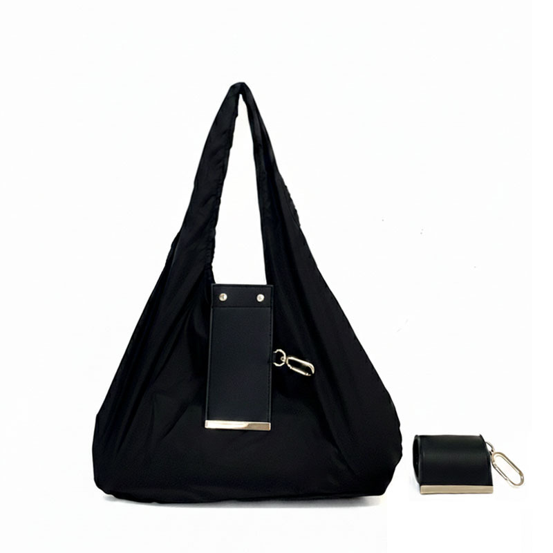 👝Nylon Foldable Tote Bag – Large Capacity Portable Shoulder Bag for Shopping, Travel & Everyday Storage