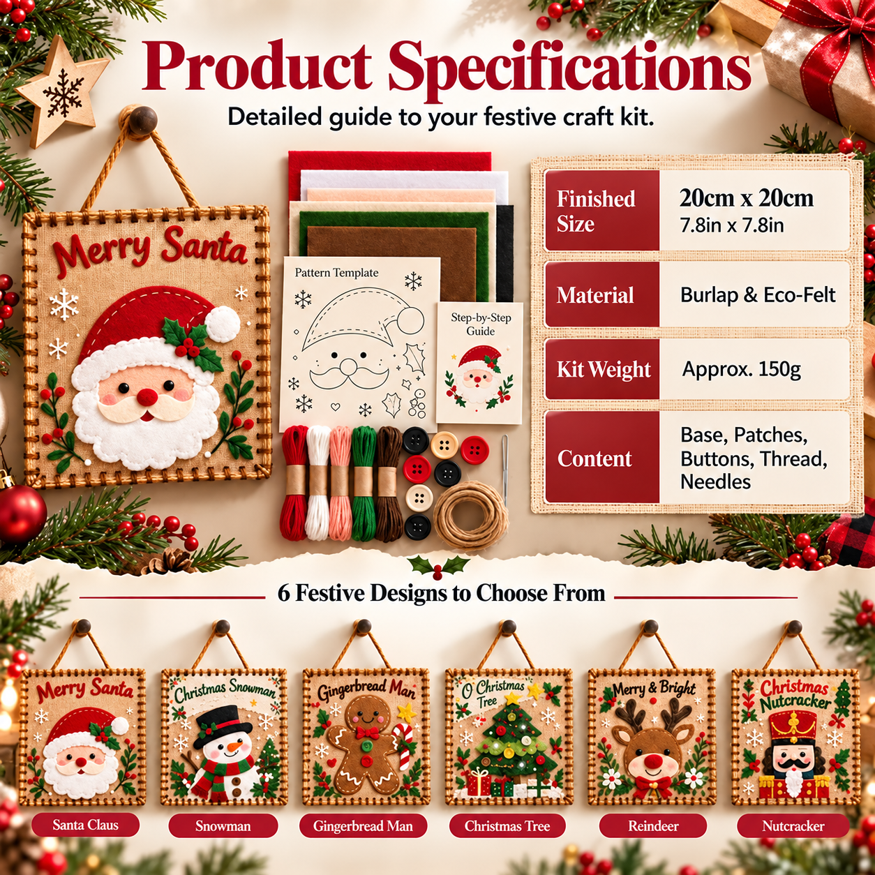 Six Christmas DIY designs