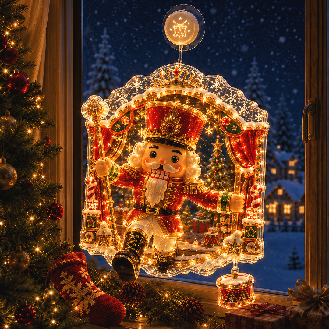 🔥Limited time 70% OFF -✨🎄Christmas Suction Cup Window Light – Light-Up Festive Window Scene