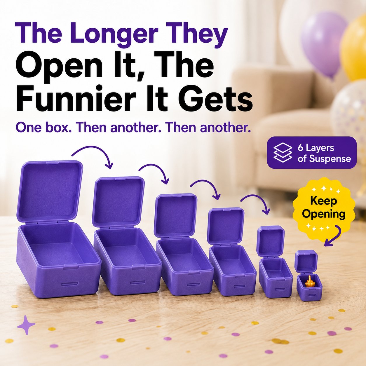 🎁Never-Ending Middle Finger Prank Gift Box