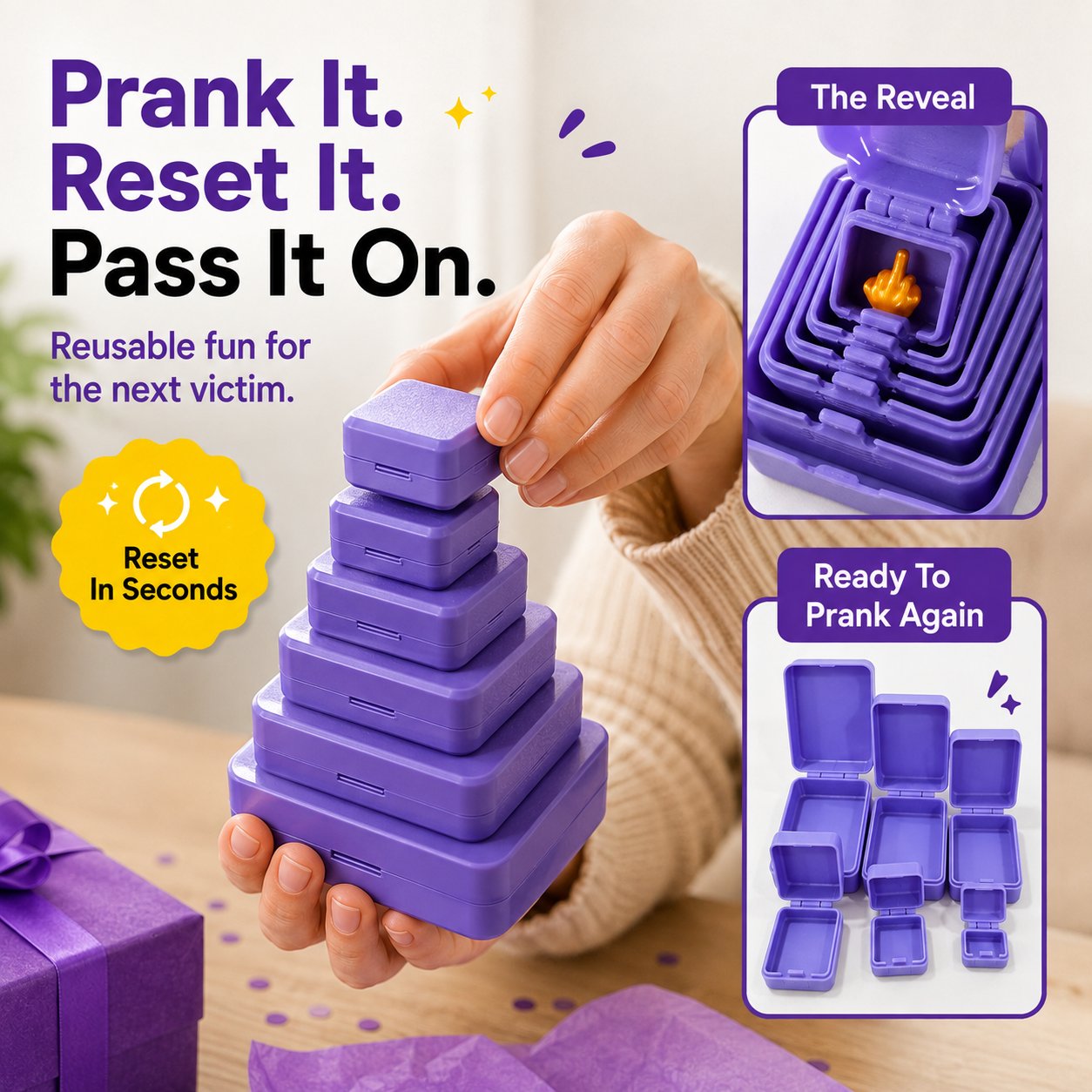 🎁Never-Ending Middle Finger Prank Gift Box