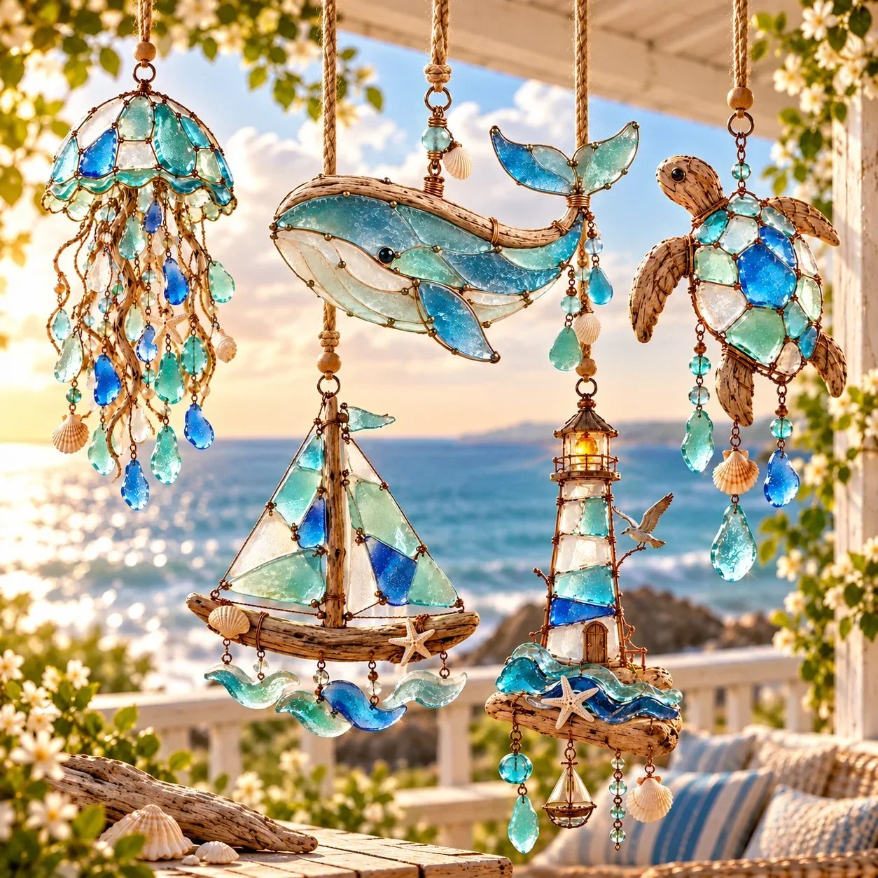 Complete Sea Glass Coastal Charms collection