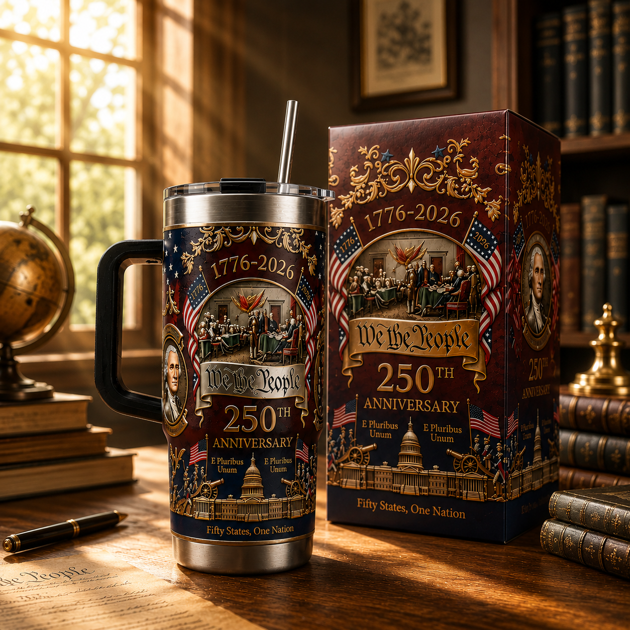 🔥U.S. 250th Anniversary Commemorative Travel Tumbler (1776-2026)