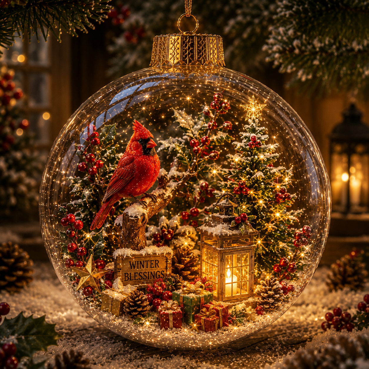 🔥 Limited-Time 70% OFF–✨🎄Light-Up Christmas Story Globe Ornament | Magical Mini Holiday World