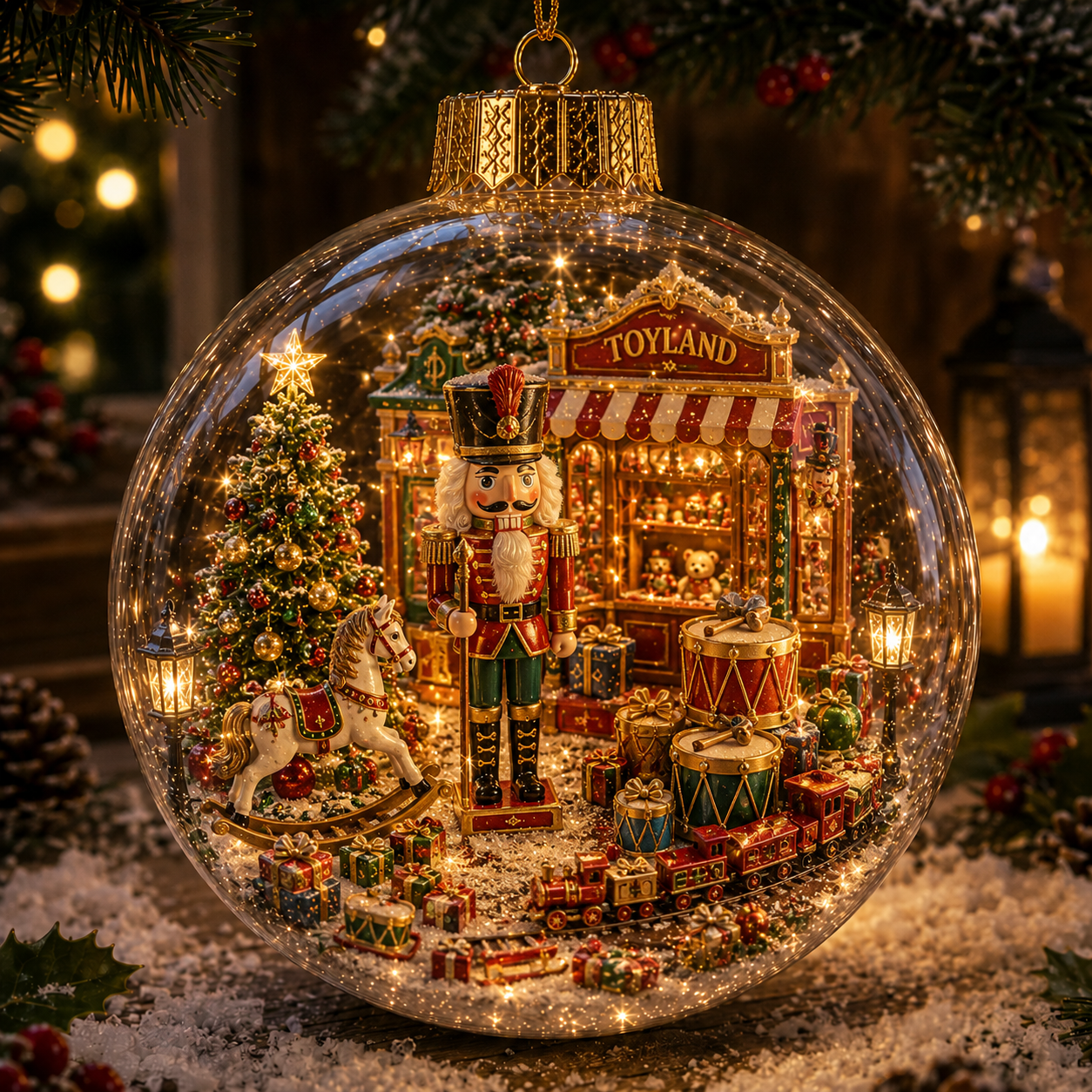 🔥 Limited-Time 70% OFF–✨🎄Light-Up Christmas Story Globe Ornament | Magical Mini Holiday World