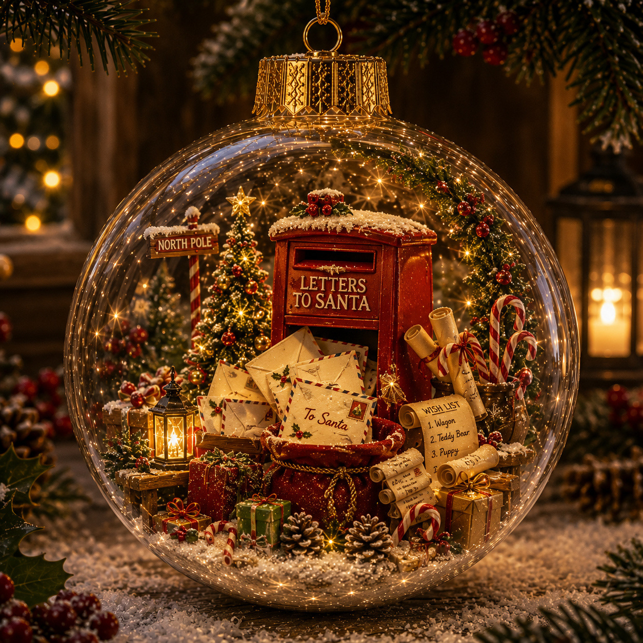 🔥 Limited-Time 70% OFF–✨🎄Light-Up Christmas Story Globe Ornament | Magical Mini Holiday World