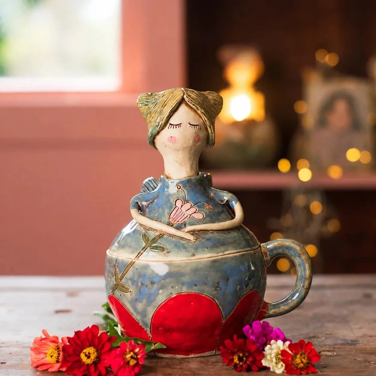⏳ Last Day 49% OFF – 🧚Handcrafted Fairies Storage Jar/Mug | 8 Whimsical Styles with Removable Fairy Lid for Tea, Treats & Tiny Keepsakes ☕