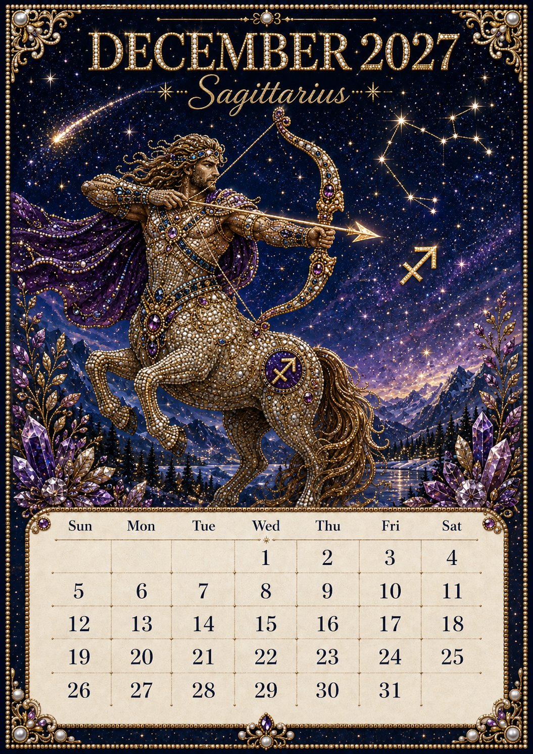 🔥Limited time 70% OFF -♈✨ Beginner-Friendly 2027 Twelve Zodiac Bead Art Calendar Kit – A Sparkling Astrology Craft Journey