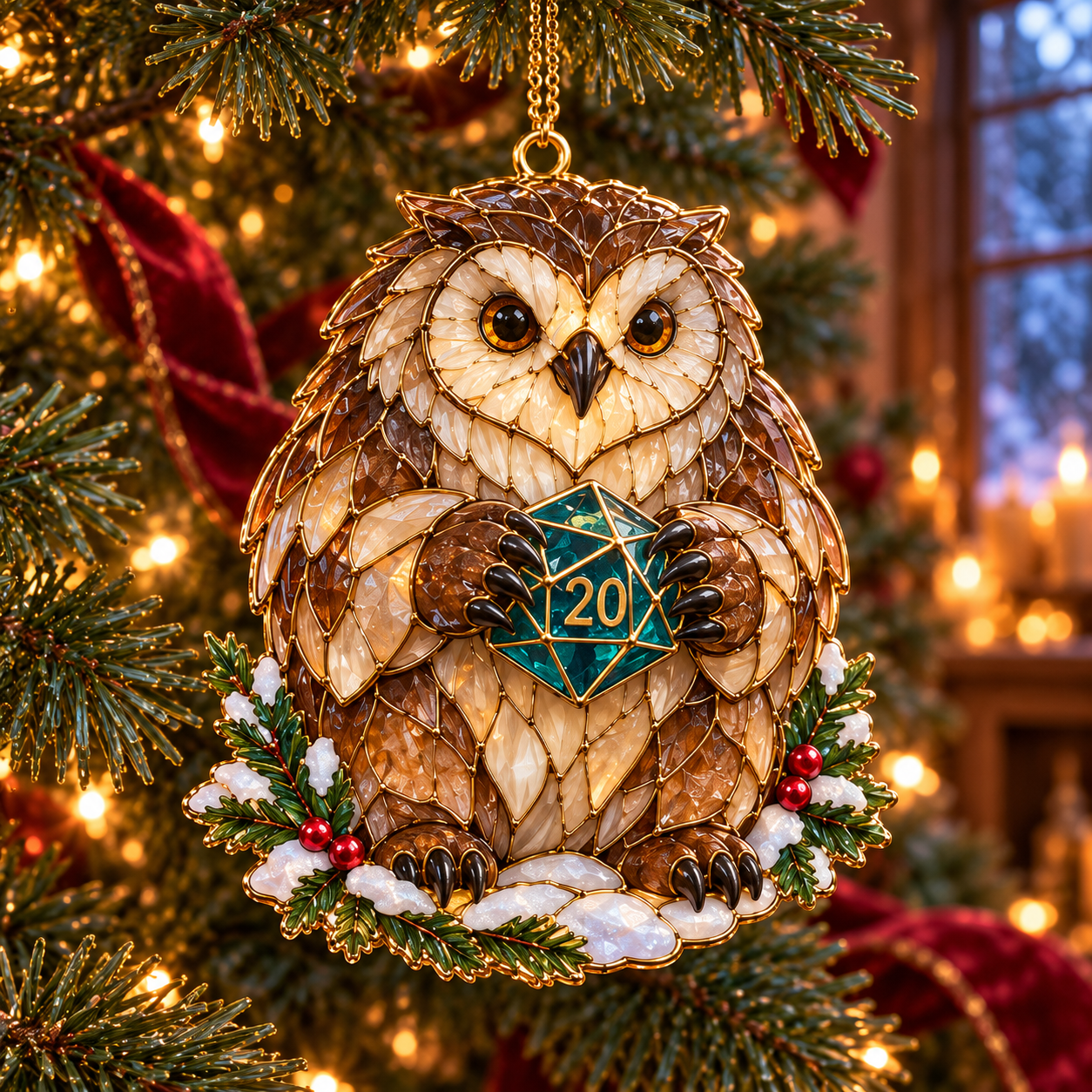 Woodland Guardian fantasy ornament