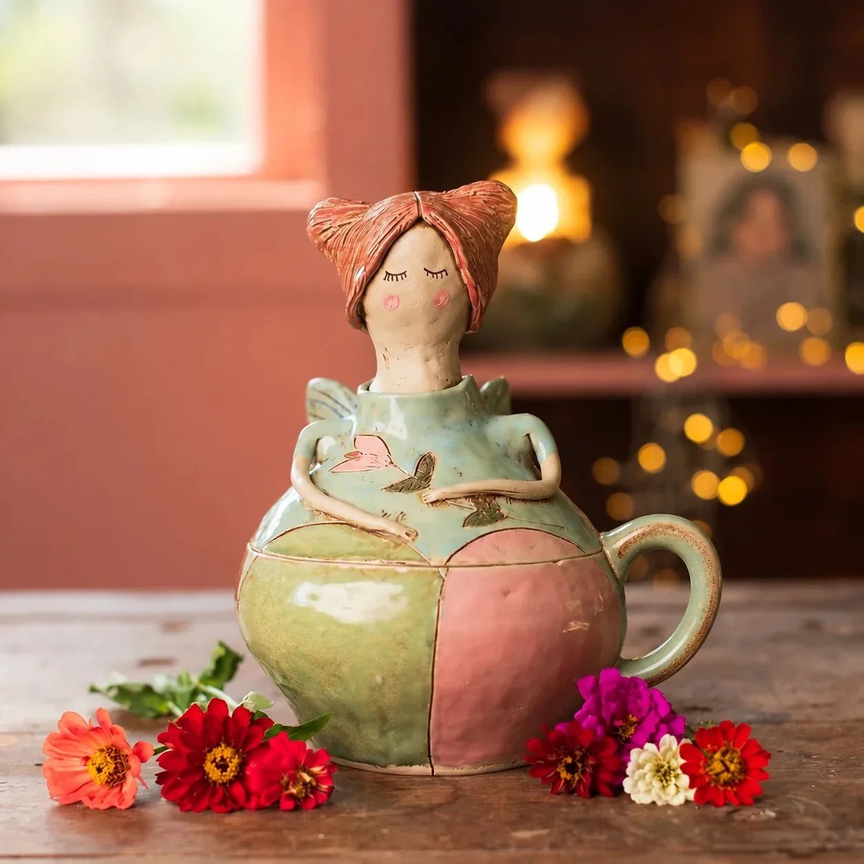 ⏳ Last Day 49% OFF – 🧚Handcrafted Fairies Storage Jar/Mug | 8 Whimsical Styles with Removable Fairy Lid for Tea, Treats & Tiny Keepsakes ☕