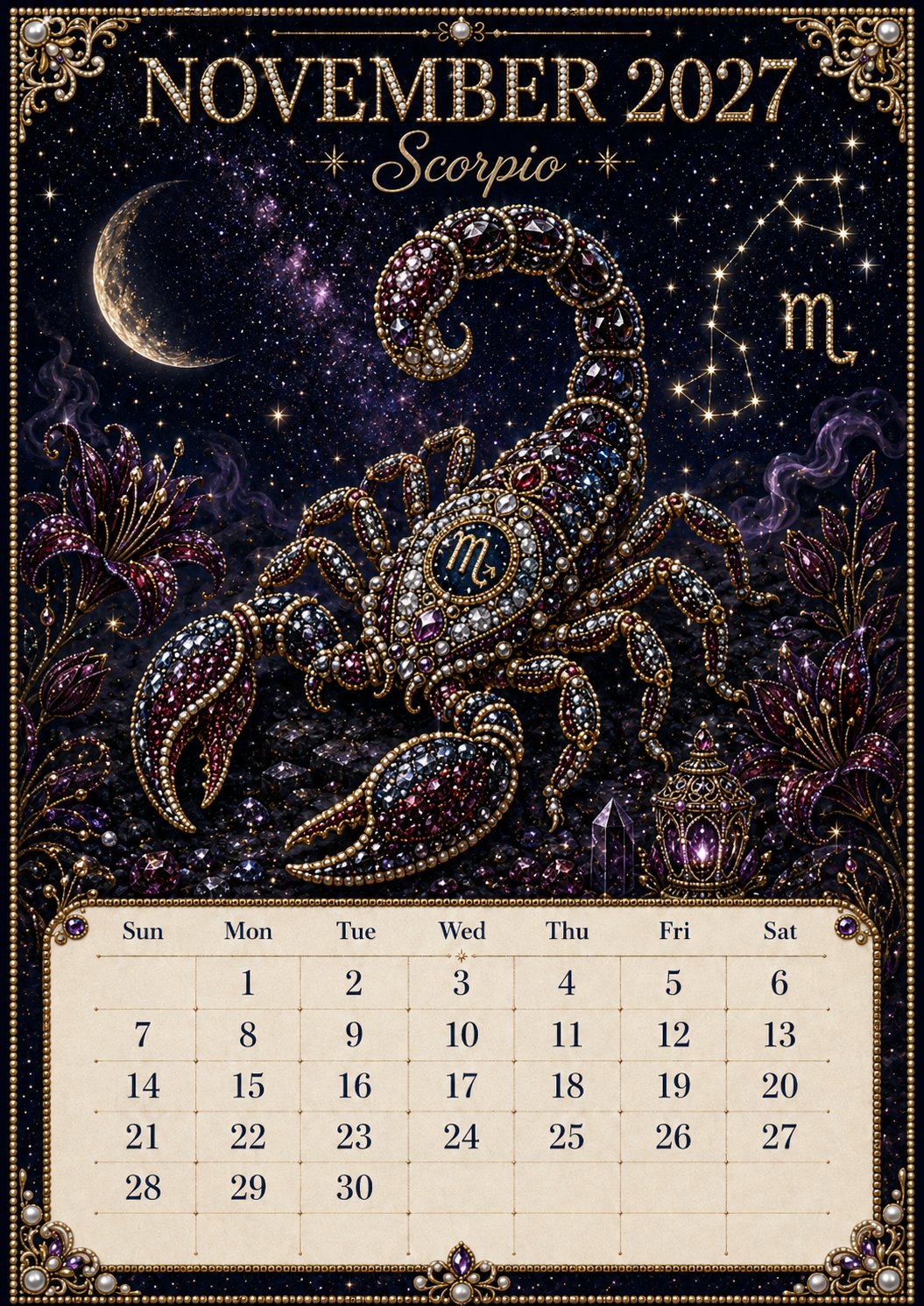 🔥Limited time 70% OFF -♈✨ Beginner-Friendly 2027 Twelve Zodiac Bead Art Calendar Kit – A Sparkling Astrology Craft Journey