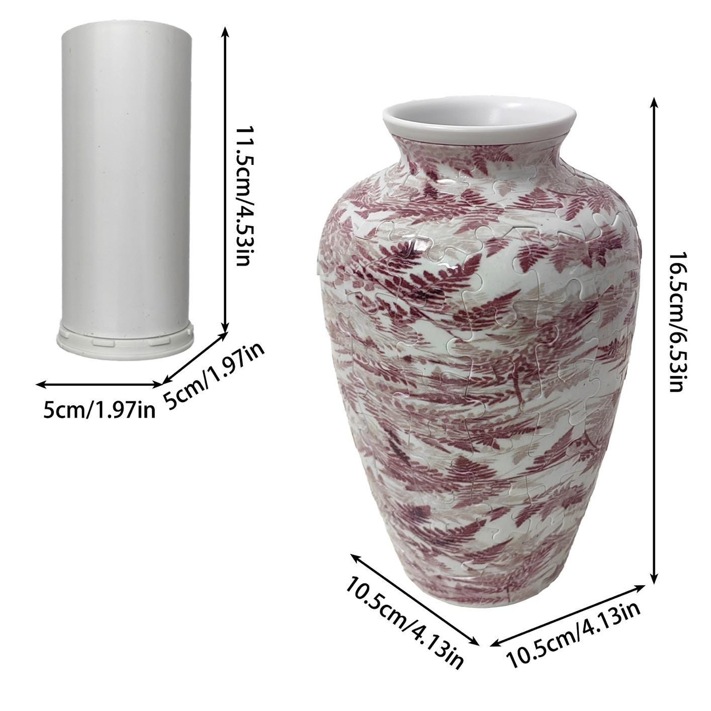 3D Summer Orange Garden Puzzle Vase