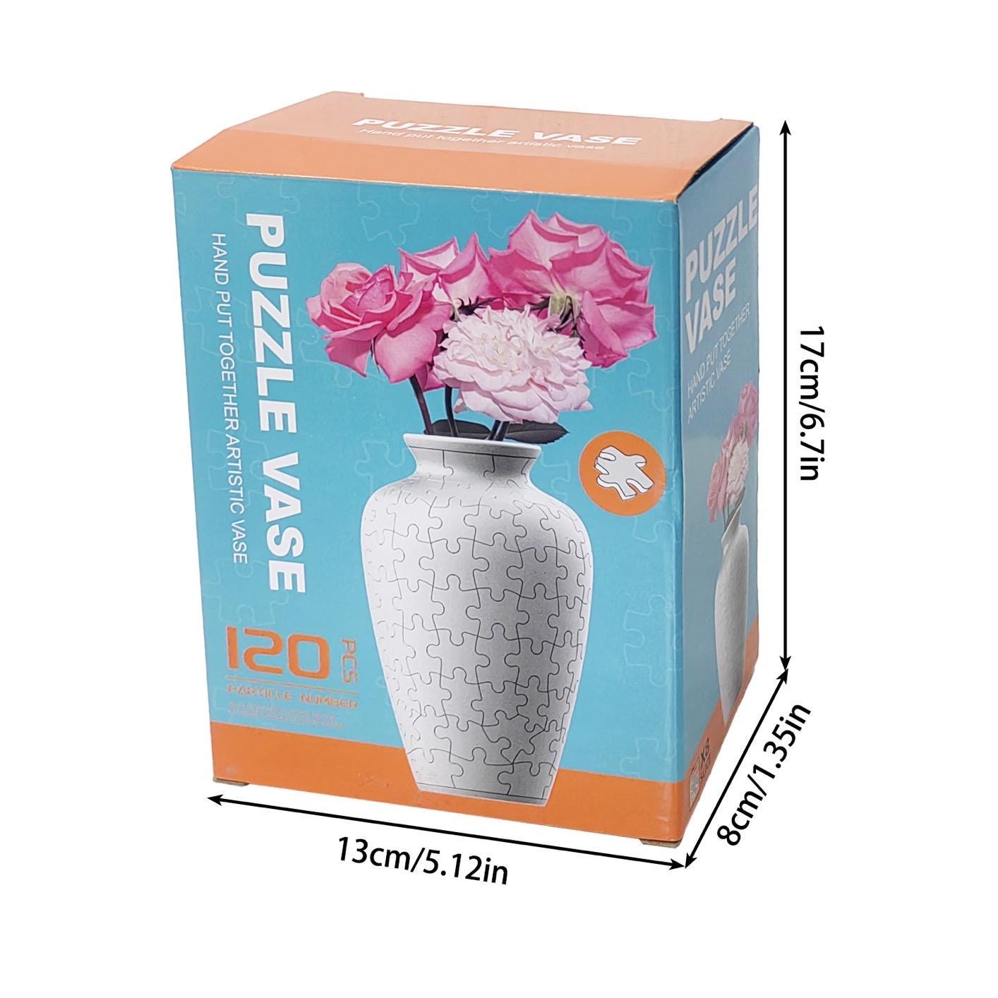3D Summer Orange Garden Puzzle Vase