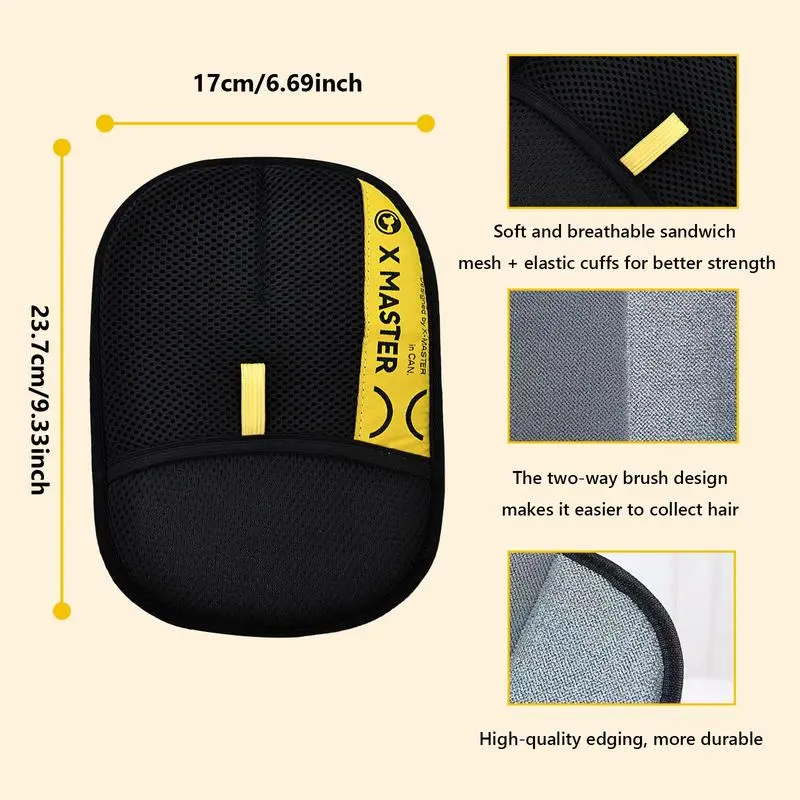 Pet Hair Remover Glove, Electrostatic Removal Gloves for Pet Hair, Pet Hair Remover Gloves for Dog & Cat, Reusable Pet Hair Remover Glove for Carpet, Couch, Clothing, Furniture Static Cling Cat Hair Remover Gloves Shedding Grooming Kit Deshedding Tool