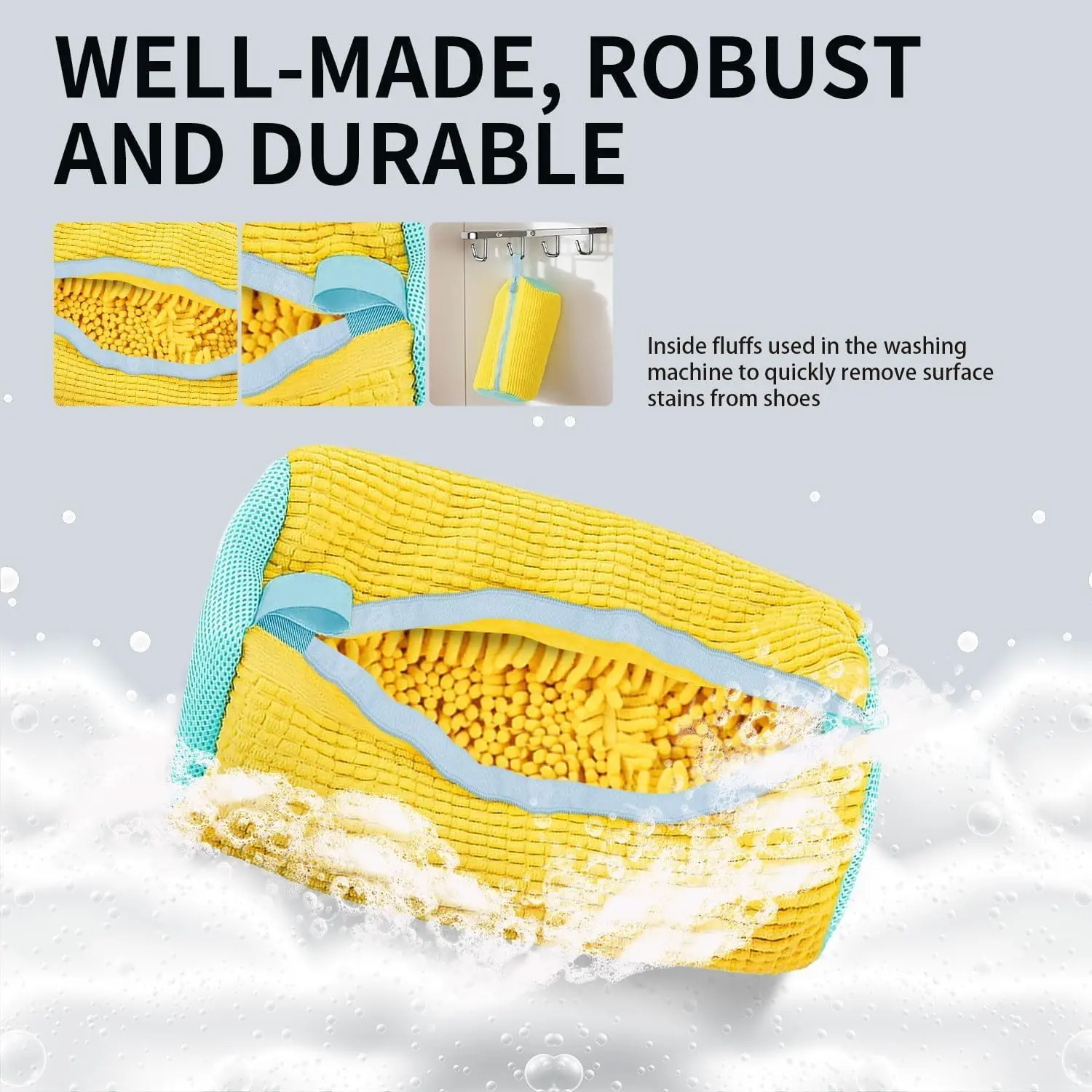 Laundry Shoe Washing Bag for Washing Machine - Protect Your Footwear during the Wash Accessories shoe washing,Mesh Accessory mesh laundry