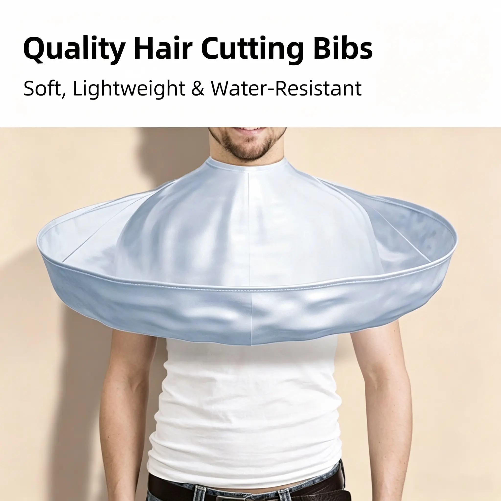 Hair Cutting Cape with Hair Catcher