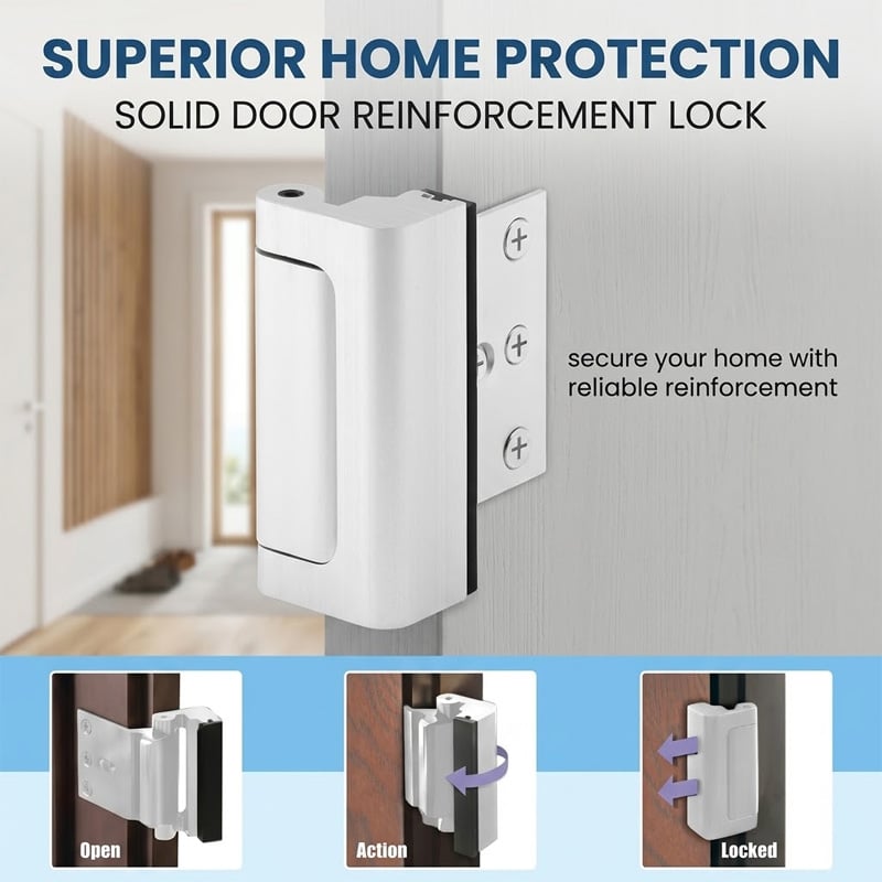 Home Security Door Reinforcement Lock