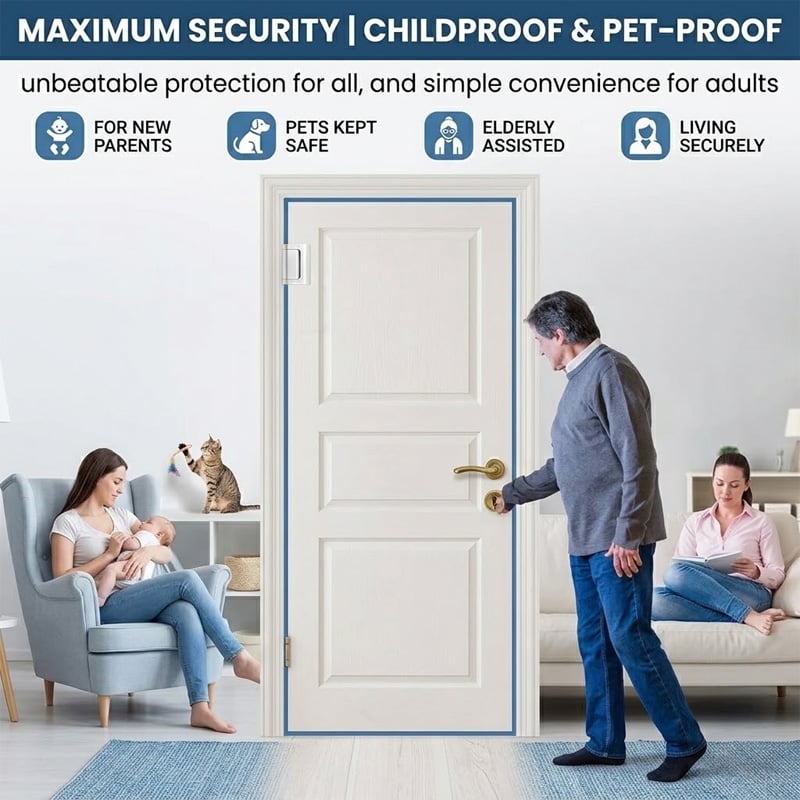 Home Security Door Reinforcement Lock
