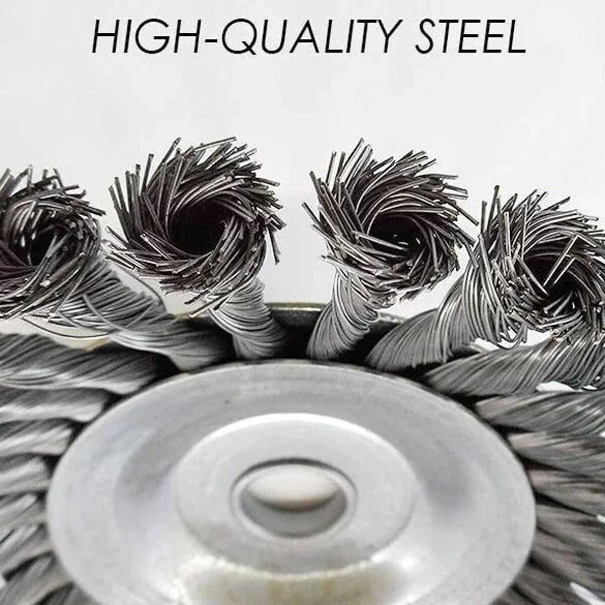 Weed Brush Steel Wire Trimmer Wheel Lawn Mower Head Tool Grass Cutter 6/8 inch