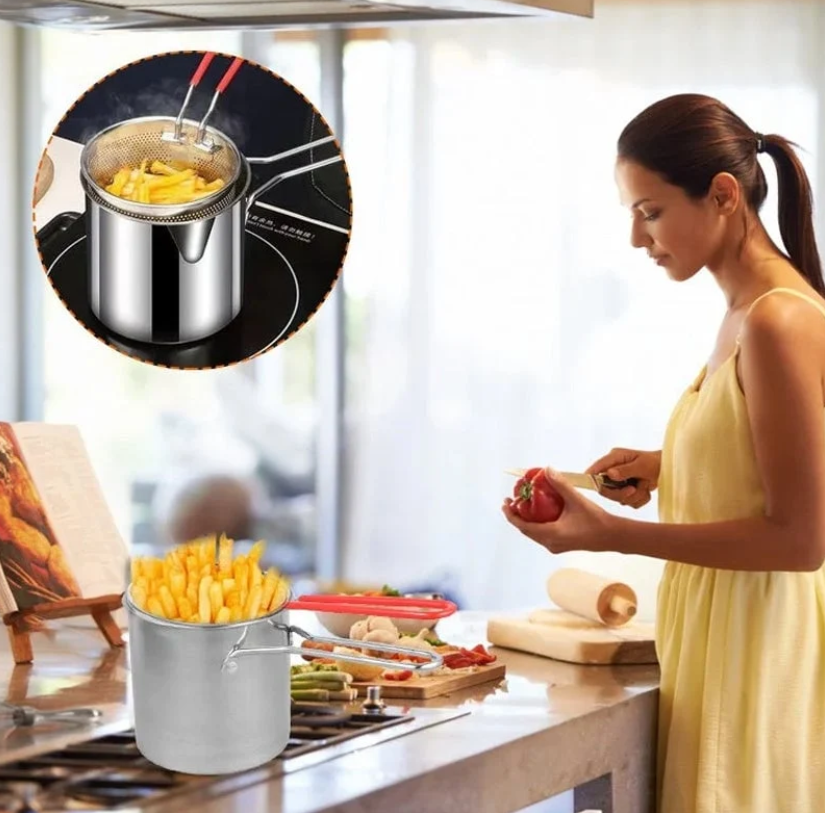 Multifunctional 304 Stainless Steel Fryer