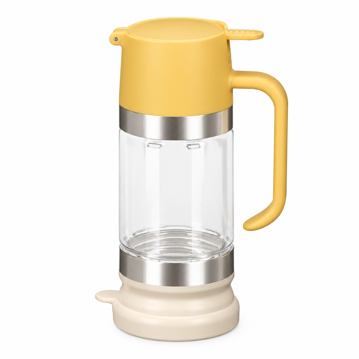 Glass Honey Syrup Dispenser Jar