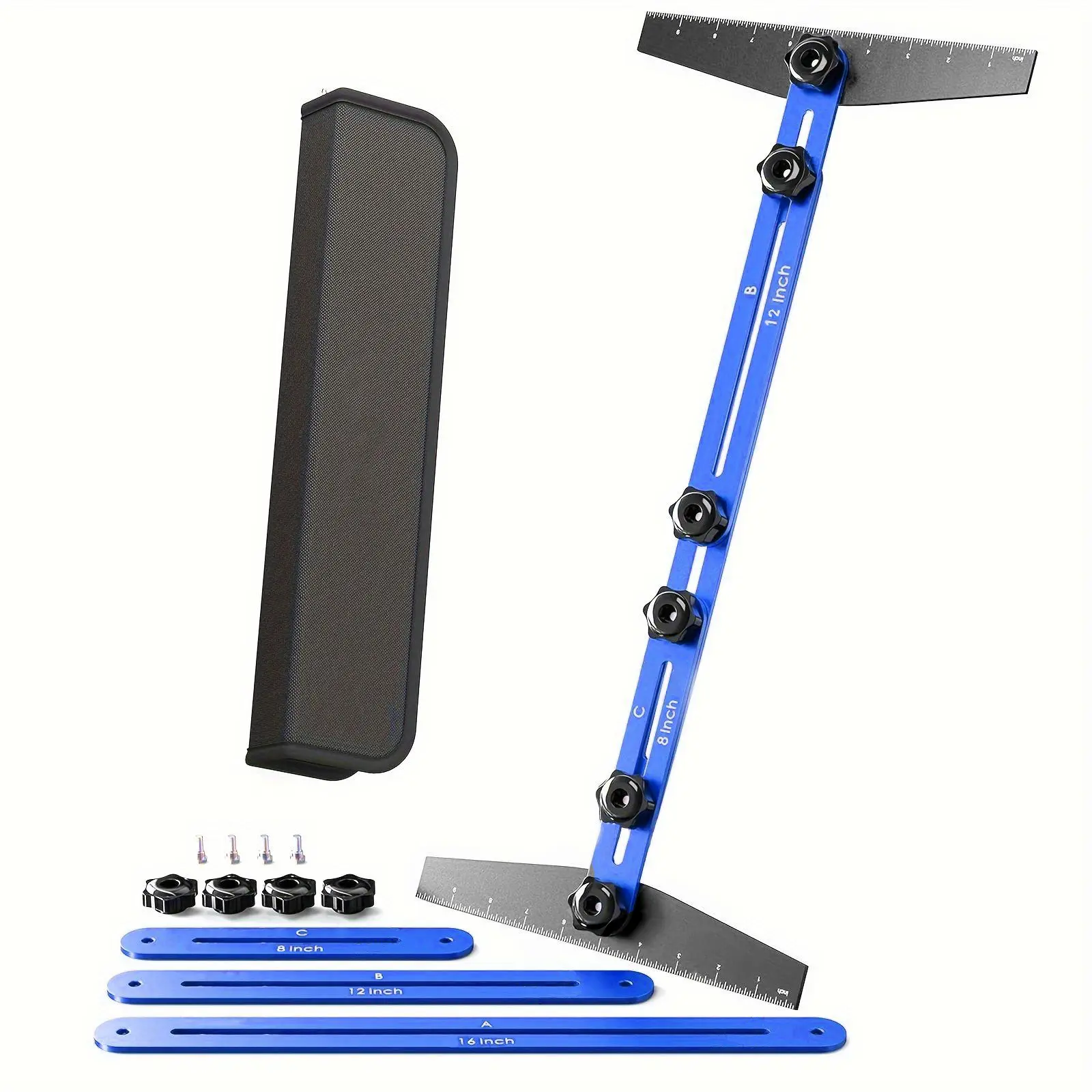 Aluminum Stair Tread Template Tool with Clamp