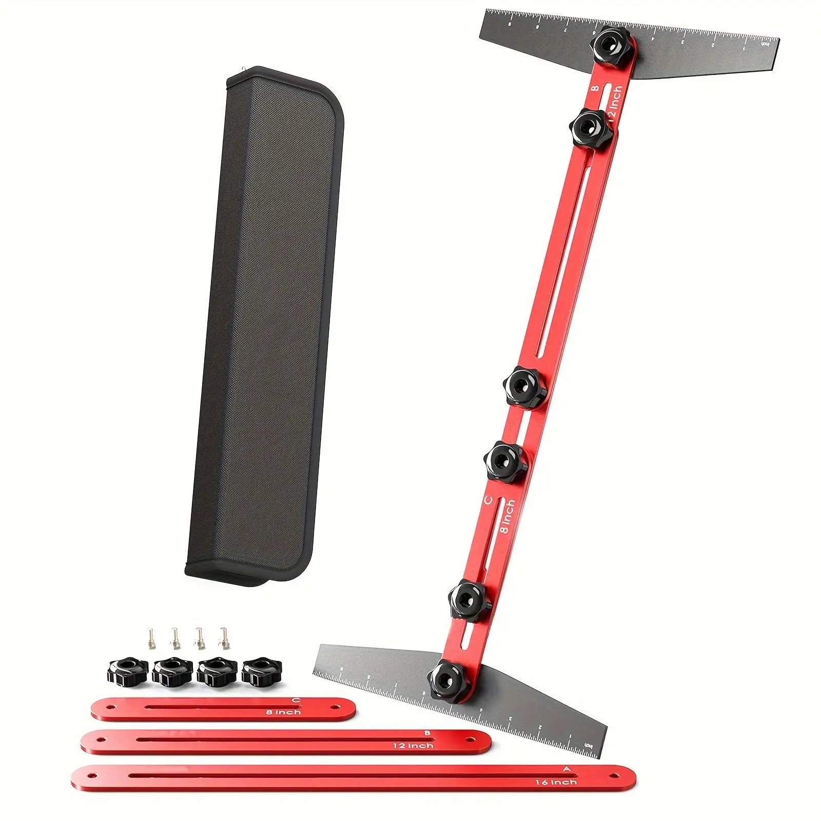 Aluminum Stair Tread Template Tool with Clamp