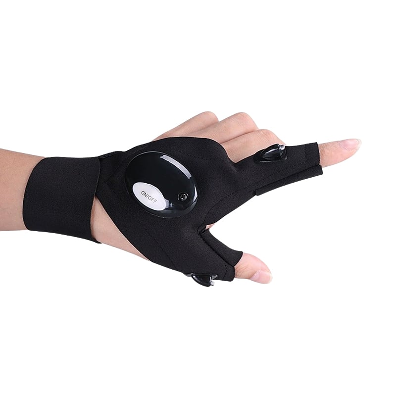 LED Gloves with Waterproof Lights