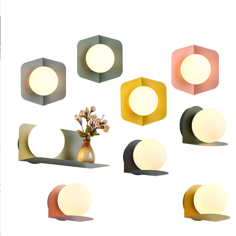 Color Macaron Corridor Aisle LED Wall Light