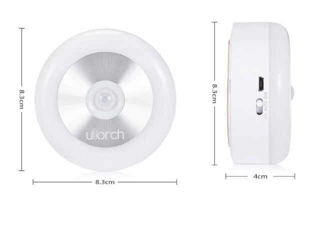 Motion Sensor Night Light Touch USB rechargeable LED