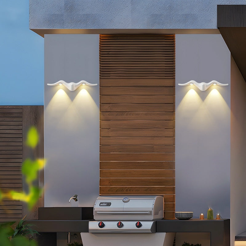 Outdoor LED Doorplate Wall Lamp, Die-Cast Aluminum, 220V