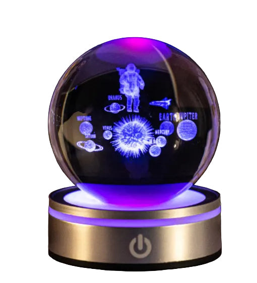 Crystal Ball Night Lamp 3D Luminous Gradient