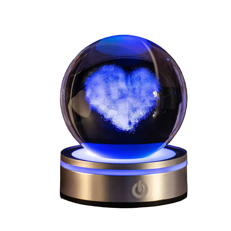 Crystal Ball Night Lamp 3D Luminous Gradient