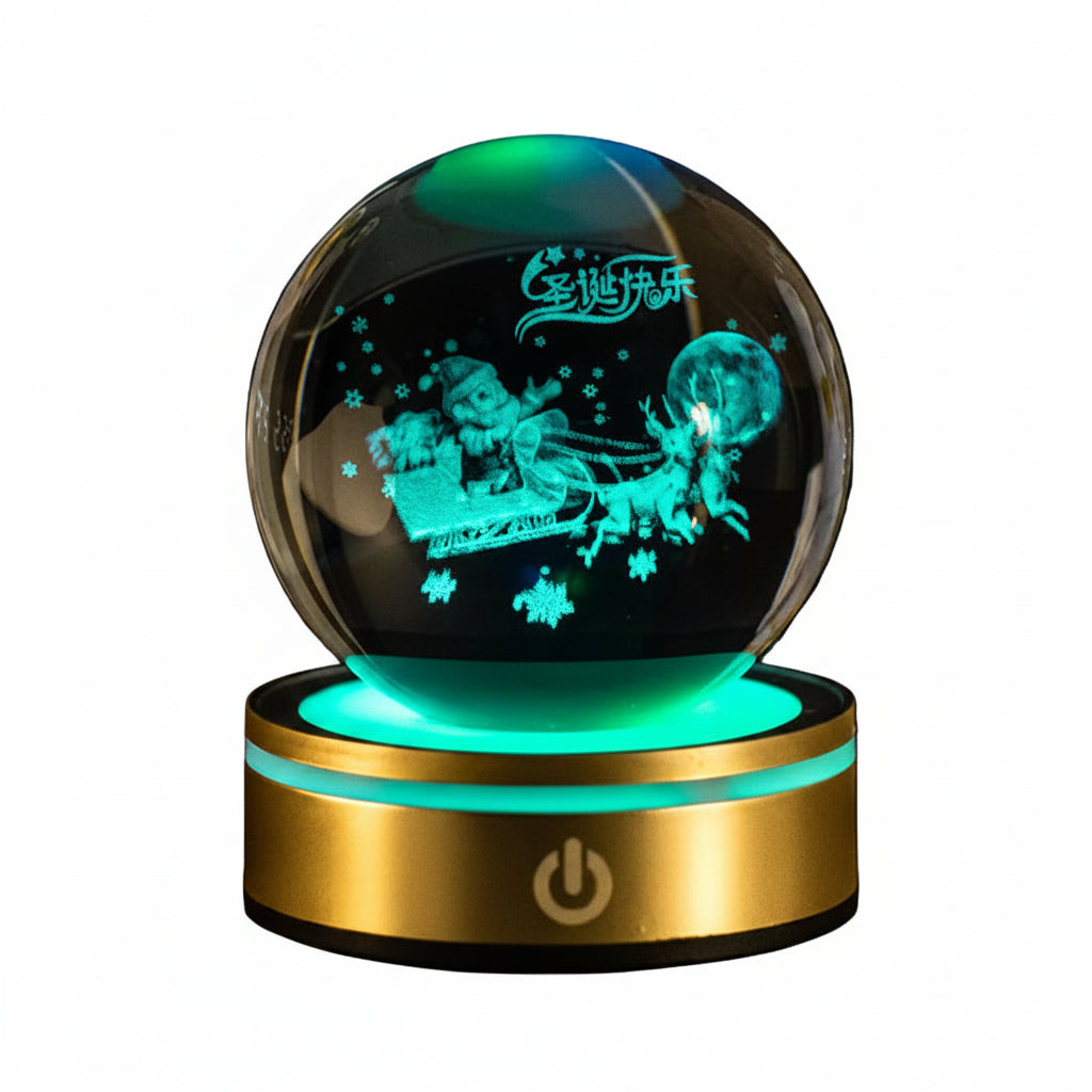 Crystal Ball Night Lamp 3D Luminous Gradient