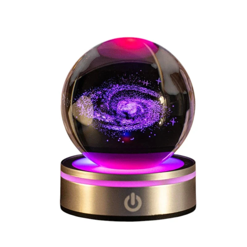 Crystal Ball Night Lamp 3D Luminous Gradient