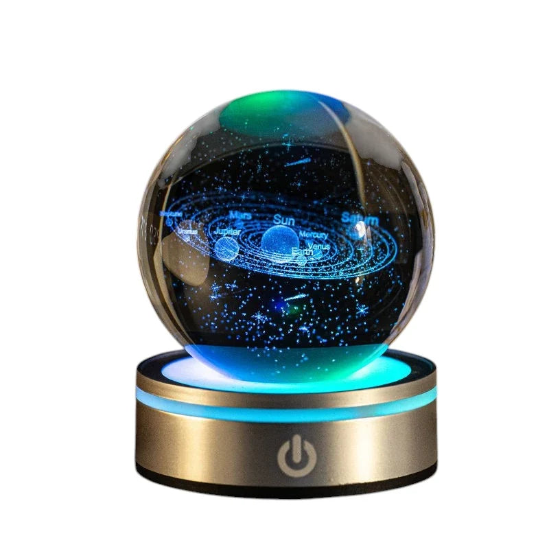 Crystal Ball Night Lamp 3D Luminous Gradient