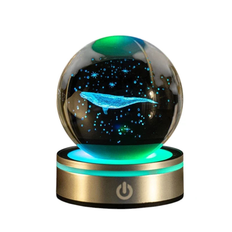 Crystal Ball Night Lamp 3D Luminous Gradient