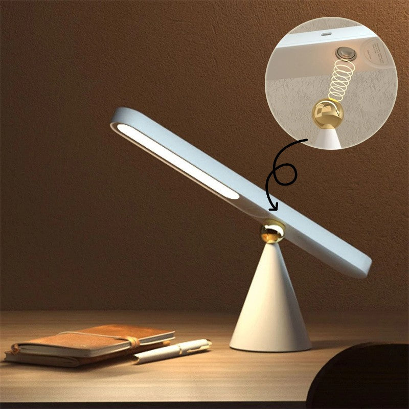 Geometric Reading Table Lamp Magnetic Wireless LED - White