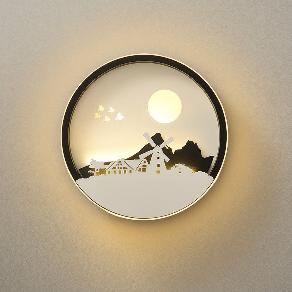 Minimalist Wall Lamp For Modern Bedroom Black Warm Light