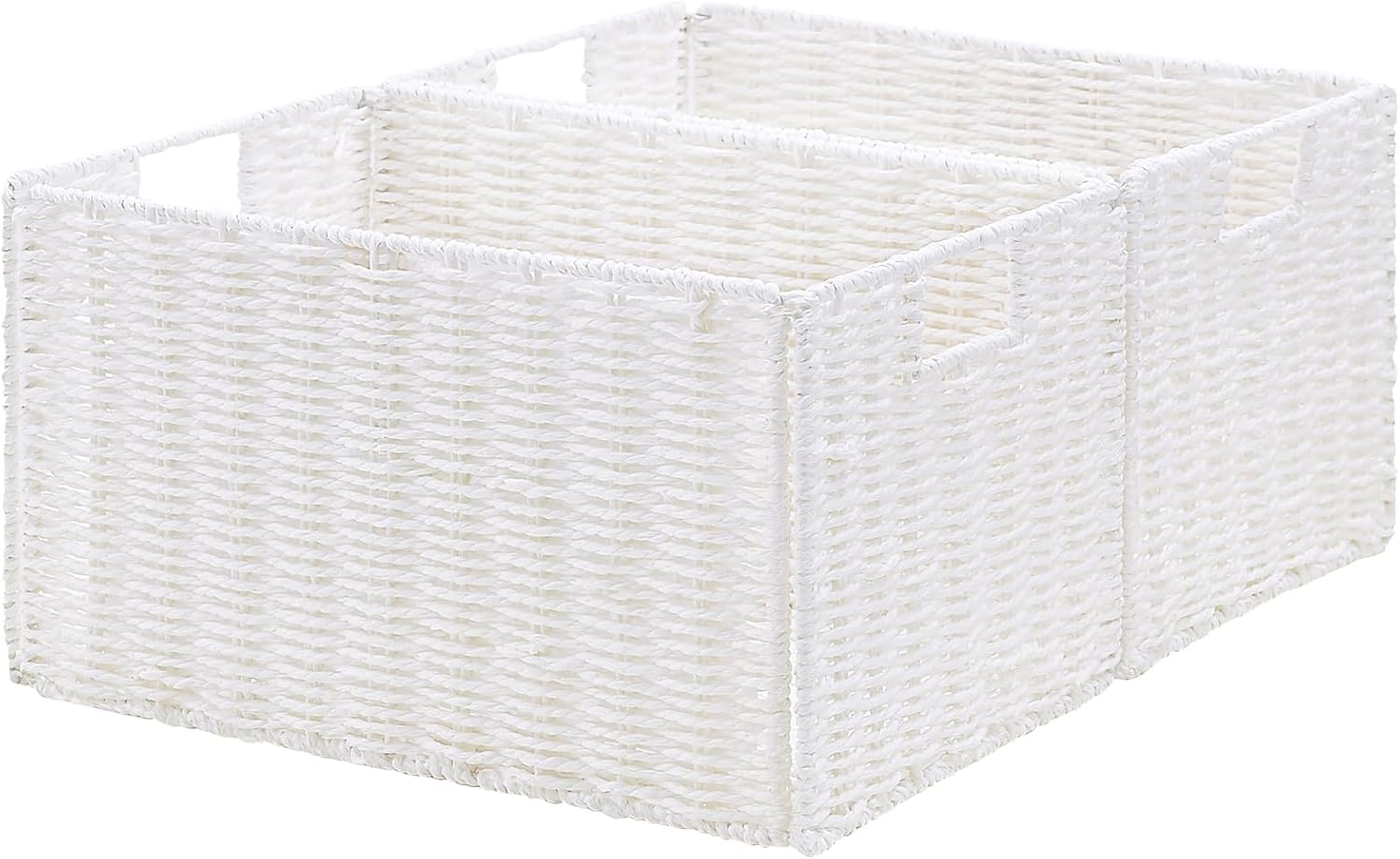 Small Storage Baskets for Organizing Toilet Paper Basket, Foldable Large Cube Storage Organizer Bins for Shelves
