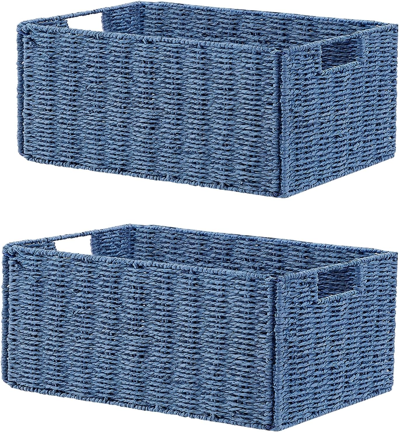 Small Storage Baskets for Organizing Toilet Paper Basket, Foldable Large Cube Storage Organizer Bins for Shelves